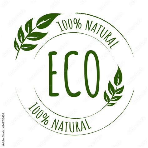 Eco Friendly Labels Icon Set Natural Organic Ecology Green Stickers