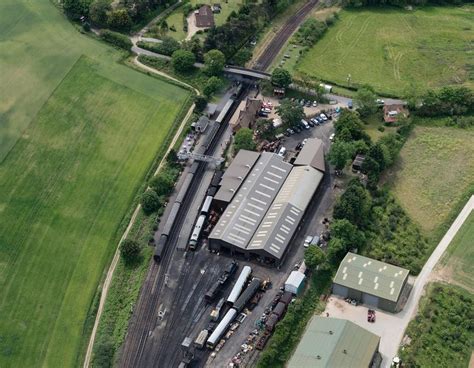 Weybourne Railway Station In North Norfolk Aerial Image