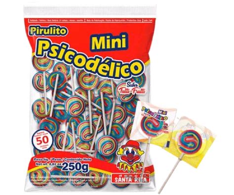 Kit 100 Mini Pirulito Psicodélico Elo7 Produtos Especiais