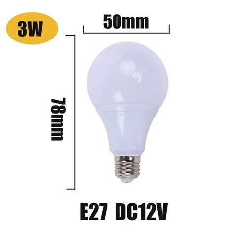 E27 Led Lamp 3w 5w 7w Dc 12v Led Light Bulb 9w 12w 15w Lampada Led