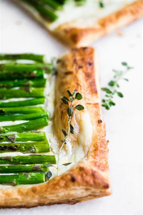 Simple Asparagus Puff Pastry Tart With Frozen Puff Pastry And Asparagus