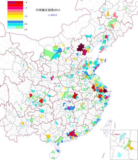 中国2000多座城市的分级划线 知乎