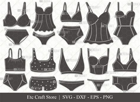 Lingerie Silhouette SVG Women S Lingerie Svg Sexy Sleepwear Svg