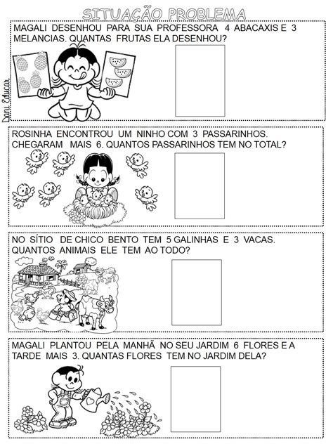 Problemas De Adi O Situa Es Problemas S Escola