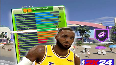 Nba 2k24 Best Lebron James Build 84 Three 85 Ball Control And 94 Dunk😱