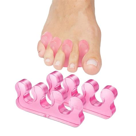 1 Pairs Gel Toe Separator Gel Nail Polish Toe Stretcher Divider Spacer