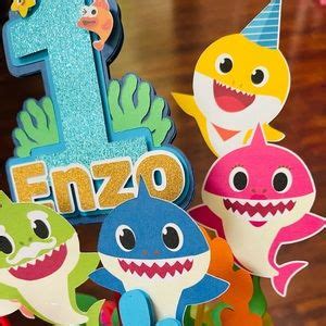 Party Supplies Baby Shark Centerpieces Cut Outs Poshmark