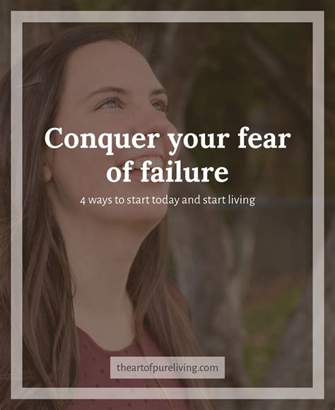 Conquer your fear of failure - Art of Pure Living