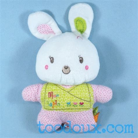 Toodoux Sp Cialiste En Sos Doudou Nicotoy Lapin Blanc Rose Mon