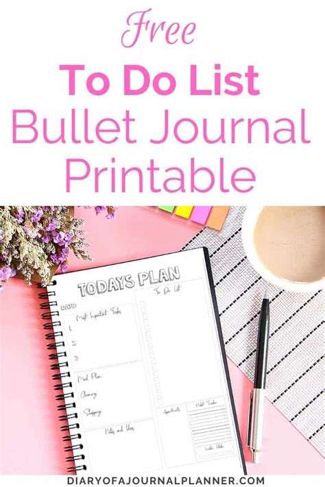 Get Organized With A Bullet Journal To Do List