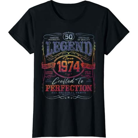 Vintage 1974 Limited Edition Shirt 50 Year Old 50th Birthday T Shirt