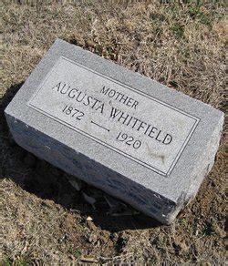 Augusta Whitfield 1872 1920 Mémorial Find a Grave