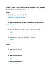 Module Lesson Guided Notes Doc Module Lesson Guided Notes