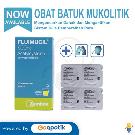 Fluimucil Mg Blister Tablet Obat Batuk Pengencer Dahak