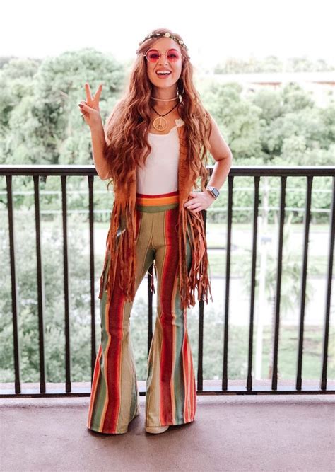 Hippy S S Outfit Costume Inspiration Hippie Kost M Damen Hippie