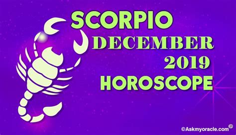 Scorpio December Horoscope Monthly Astrology