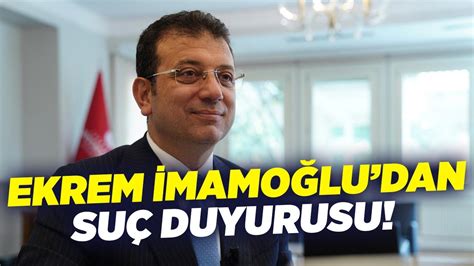 Ekrem İmamoğlu ndan Suç Duyurusu KRT Haber YouTube