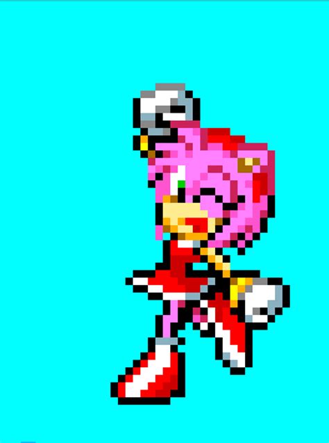 pixel art - amy rose by meglez on DeviantArt