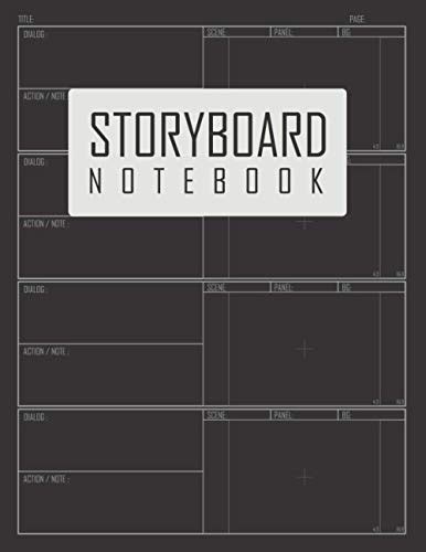 Storyboard Notebook: Blank Storyboard Sketchbook For Directors ...