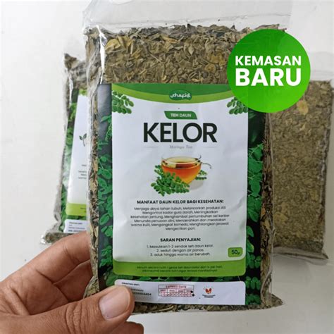 Teh Seduh Daun Kelor Organik 100 Asli Alami 50gr Moringa Tea