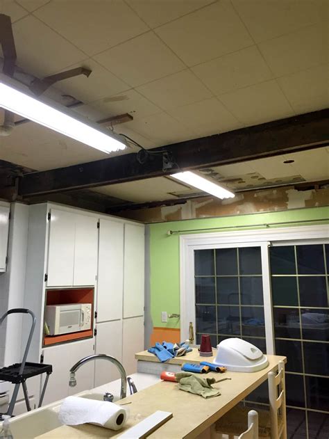 Kitchen Progress: Removing a Kitchen Drop Ceiling | And Then We Tried