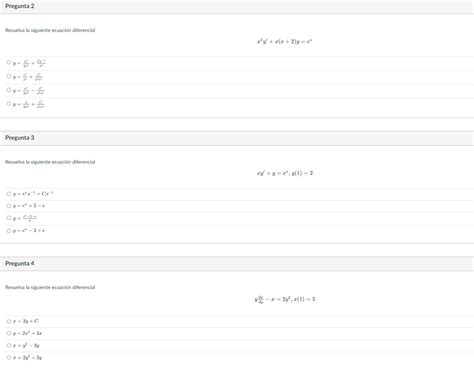 Solved Resuelva La Siguiente Ecuaci N Diferencial Chegg