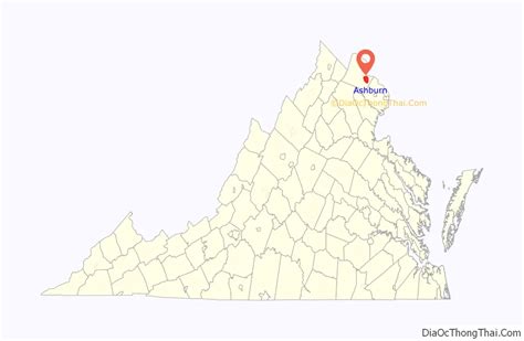 Map of Ashburn CDP, Virginia - Thong Thai Real