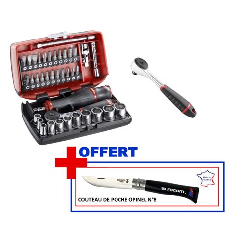 Coffret Cliquet Douilles Pans Nano Opinel R Nano Pf Facom