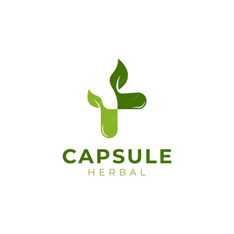 Premium Vector Herbal Pill Leaf Medicine Logo Vector Icon