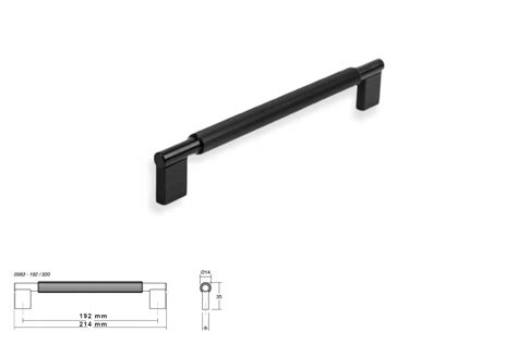 Uchwyt Meblowy VIEFE 0583 ARPA 192mm Czarny Szlif 0583192L30 Cena