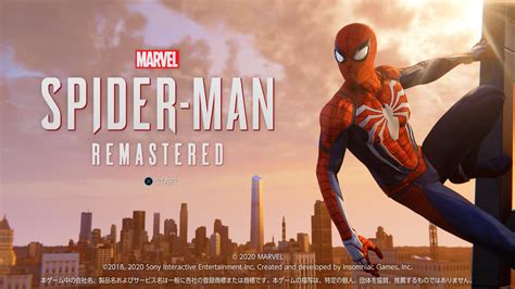 Marvel Spider Man Remastered