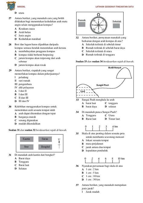 Latihan Geografi Tingkatan 1