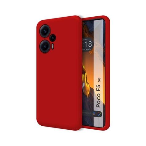 Funda Silicona L Quida Ultra Suave Para Xiaomi Poco F G Color Roja