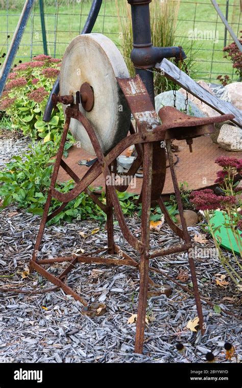 Stone wheel for grinding hi-res stock photography and images - Alamy