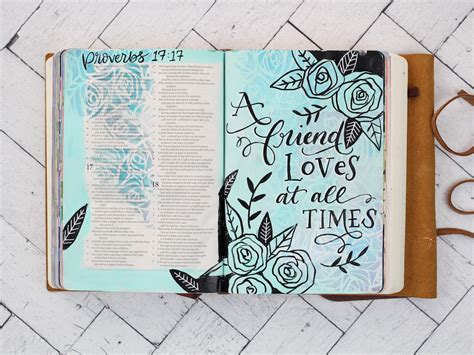 Bible Art Journaling Proverbs — Makewells