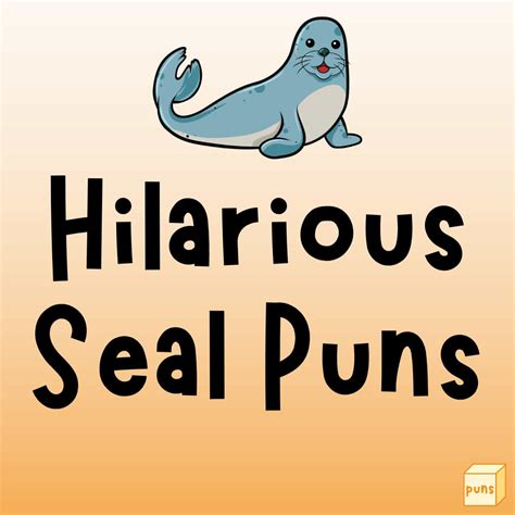 50 Hilarious Seal Puns That Seal The Laughter Deal Box Of Puns