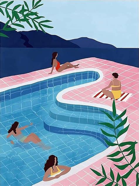 David Hockney Pool Paintings