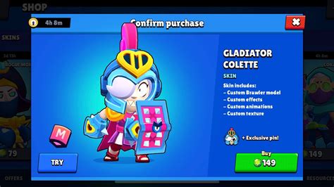 Brawl Stars Gladiator Colette YouTube