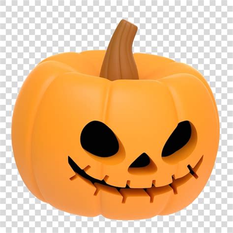 Premium Psd Jack O Lantern Pumpkin Isolated On White Background Happy