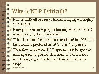 Why Is NLP Difficult