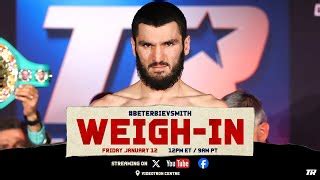 OFFICIAL WEIGH IN Artur Beterbiev Vs Callum Smith SynthMind