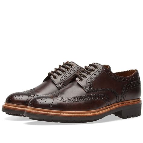 Grenson Archie Commando Sole Brogue Brown Grenson