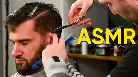 Scissors Only Relaxing Haircut 💈 Asmr Barber Youtube