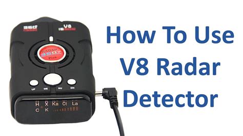 How To Use V8 Radar Detector YouTube