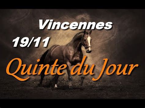 Pronostic Pmu Quinte Du Jour Dimanche Novembre Youtube