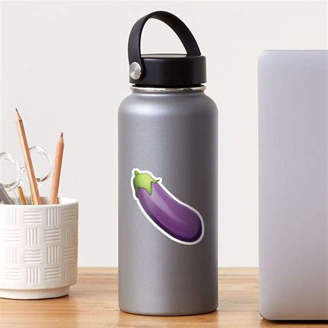 "eggplant emoji meme" Sticker by dagenmeem | Redbubble