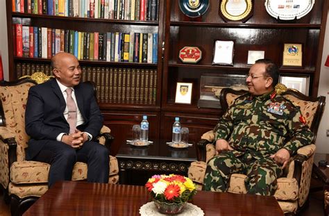 Thai Ambassador Pays A Courtesy Call On COAS General Chhetri New