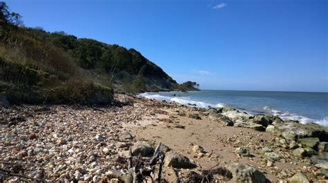 The Beach Accessed Via Fort Victoria Country Park Isle Of Wight