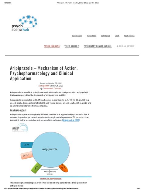 Aripiprazole - Mechanism of Action, Clinical Efficacy and Side Effects | PDF | Atypical ...