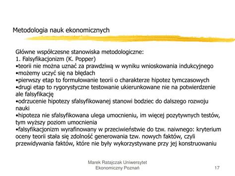 PPT Metodologia Nauk Ekonomicznych PowerPoint Presentation Free